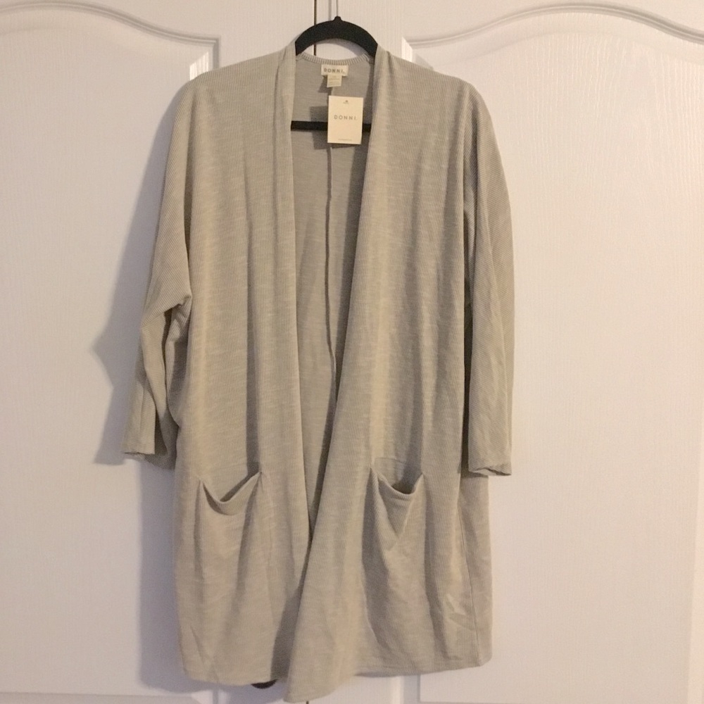 Donni Ribbed Sweater Coat - One size